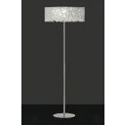 Mantra M1368 Lupin Floor Lamp 4 Light E27, Gloss White/White Acrylic/Polished Chrome
