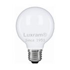 Luxram 40W 240V ES/E27 80mm Opal Globe Light Bulb