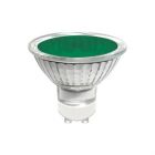 Luxram 50W 240V Halogen GU10 Green Reflector Spot Lamp