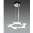 Mantra M3801 Mistral Telescopic 30W LED Round 3000K, Polished Chrome/Frosted Acrylic