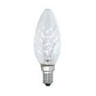 Ormalight 40W 240V SES E14 Twisted Clear Candle Dimmable Light Bulb