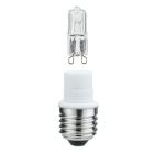 Paulmann E27 to G9 Socket Adapter with 33W Halogen Lamp (threaded for shades)
