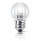 Philips 28W 240V ES E27 Energy Saver Halogen 45mm Round Clear Light Bulb