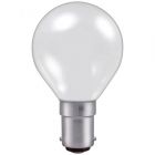 40W 240V SBC B15 Golf Ball Round Opal Light Bulb