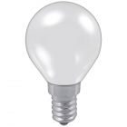 GE 60W 240V SES E14 Golf Ball Round Opal Light Bulb