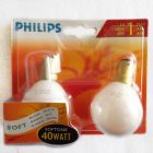 Philips 40W 240V SBC B15 Softone White Golf Ball Round Light Bulbs Twin Pack