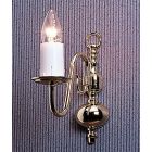 Firstlight Flemish traditional Polished brass single wall light