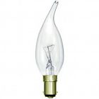 BELL 25W SBC B15d Candelux Bent Tip Clear 35mm Candle Bulb, Warm White Dimmable