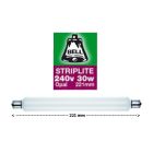 BELL 02060 - 221mm 30W S15 Double Ended Opal Striplite Tube