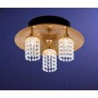 Eglo 88553 Ceiling chandelier gold Fabrizia crystal flush fitting
