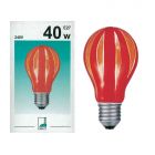 EGLO 85938 40W 240V ES E27 GLS Red Orange Vertical Coloured Painted Light Bulb