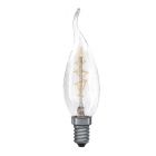 Paulmann Vintage 40W SES/E14 Bent Tip Candle Twisted Filament Lamp, Dimmable, Warm White
