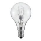 Luminizer 28W = 34W SES/E14 Eco Halogen Golf Ball Clear Halogen Lamp, Warm White Dimmable