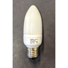Duralux Large 45mm White Candle Light Bulb Warm White CFL 5W ES E27