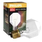 Philips Decorative Crystal Clear Light Bulb, Dimmable 60W 230V T55 ES E27
