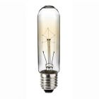 Sylvania Vintage Tubular T30 40W E27 Clear Lamp, Dimmable, Extra Warm White