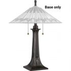Elstead Alcott 2 Light Table Lamp Valiant Bronze Base Only Tiffany Style