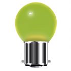 BELL 45mm Round LED 1W BC B22 Green Light Bulb