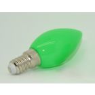 LED Filament Energy Saving SES E14 240v Opaque Green Candle Lamp