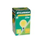Sylvania Yellow Golf Ball 25W SES E14 Incandescent Festoon Light Bulb, Dimmable