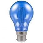 Crompton LED Filament Harlequin GLS 4.5W BC B22 Blue Coloured Bulb