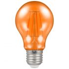 Crompton LED Filament Harlequin GLS 4.5W ES E27 Orange Coloured Bulb