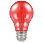 Crompton LED Filament Harlequin GLS 4.5W ES E27 Red Coloured Bulb