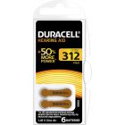 Duracell Hearing Aid Battery Size 312 - Pack of 6