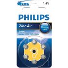 Philips Hearing Aid Battery 6 Pack Zinc Air ZA10 replaces PR10, PR70, PR536