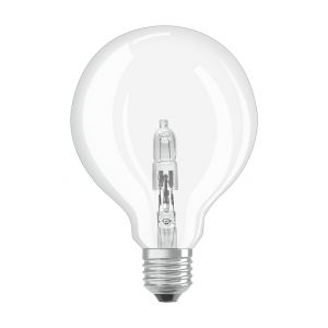 Osram 95mm Clear Globe Halogen Energy Saver 46W=60W ES E27 Dimmable