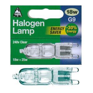 BELL 04079 - 18W = 25W Energy Saver 240V G9 Halogen Clear Capsule Bulb