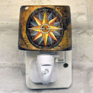 Compass Ceramic Plug-in Night Light