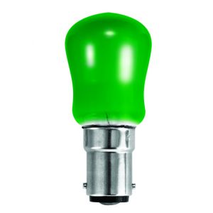 BELL 02480 15W Small Sign Pygmy Light Bulb - SBC B15, Green