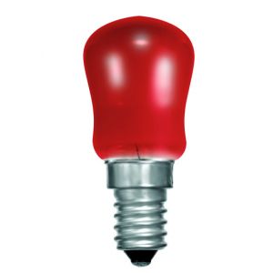 BELL 02624 15W Small Sign Pygmy Light Bulb - SES E14, Red