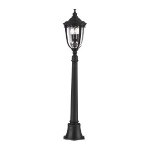 Feiss FE/EB4/M BLK English Bridle 3lt Medium Pillar Lantern Black