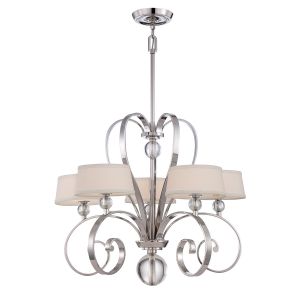 Quoizel QZ/MADISONM5 IS Madison Manor 5lt Chandelier Imperial Silver