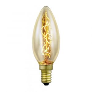 Eglo Vintage Twisted Filament 40W 220-240V SES E14 Candle Lamp