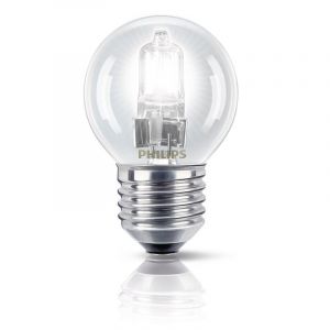 Philips 28W 240V ES E27 Energy Saver Halogen 45mm Round Clear Light Bulb