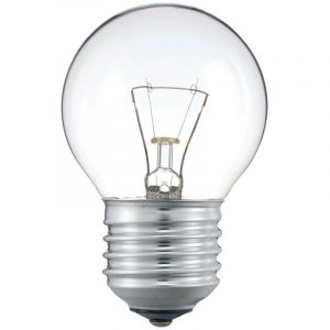 Philips 40W 230V ES E27 P45 Round Golf Ball Clear Light Bulb, Dimmable