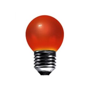 BELL 15W ES/E27 45mm Red Coloured Vacuum Filled Round Ball Festoon Lamp