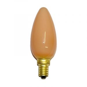25W 230V E14 Candle Bulb Softone Flame Terracotta Colour Extra Warm