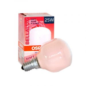 Osram 25W SES E14 T45 Soft Rose Pink Coloured Round Light Bulb